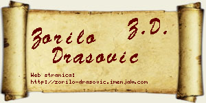 Zorilo Drašović vizit kartica